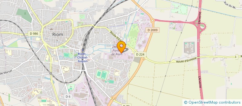 localisation de l'entreprise SCI JPCG  RIOM