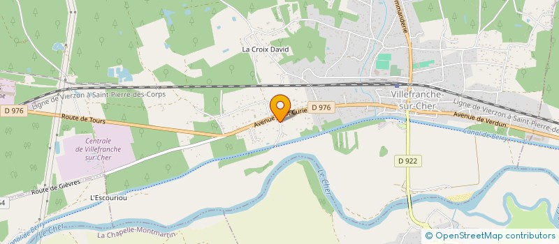 localisation de l'entreprise SCI JPCR  VILLEFRANCHE-SUR-CHER