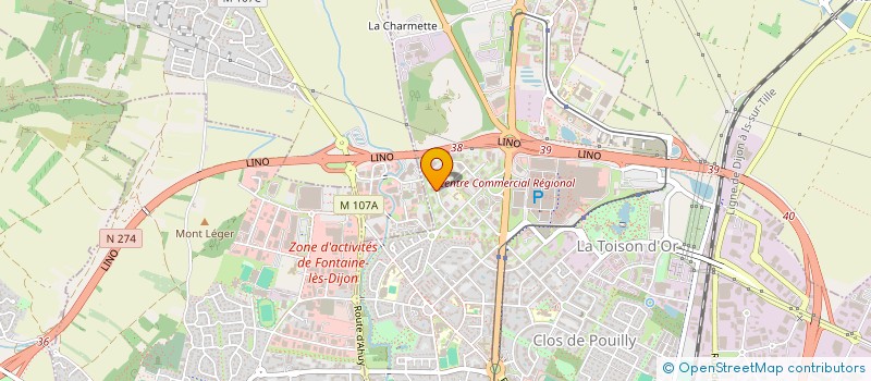 localisation de l'entreprise SCI JPD à DIJON