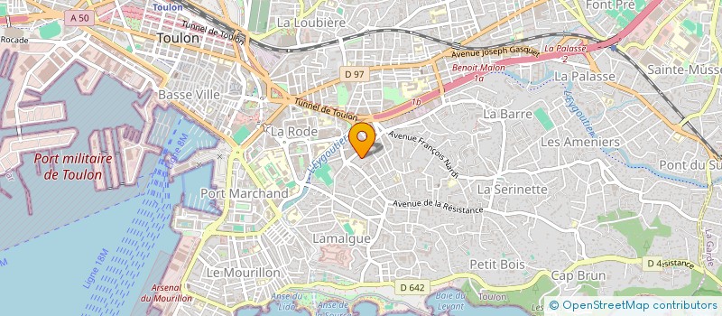 localisation de l'entreprise SCI JPDB  TOULON