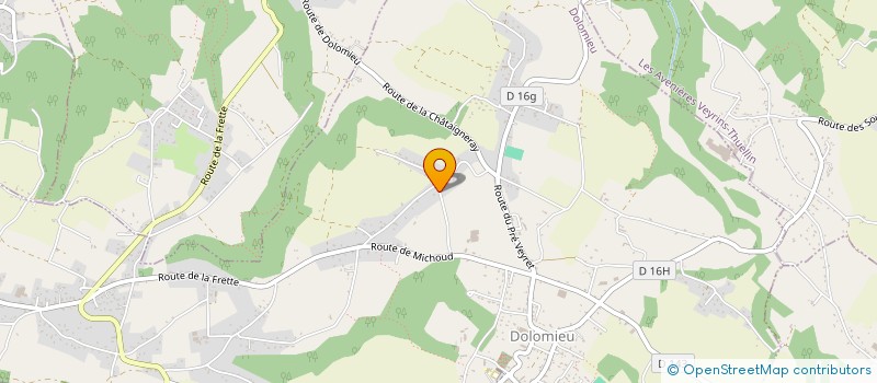 localisation de l'entreprise SCI JPDL  DOLOMIEU