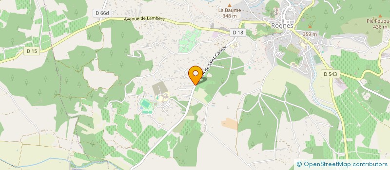 localisation de l'entreprise SCI JPDM  ROGNES