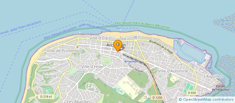 localisation de l'entreprise SCI JPE  ARCACHON