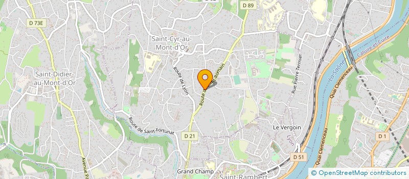 localisation de l'entreprise SCI JPECC  SAINT-CYR-AU-MONT-D'OR