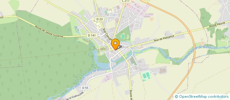 localisation de l'entreprise SCI JPER  BRETEUIL