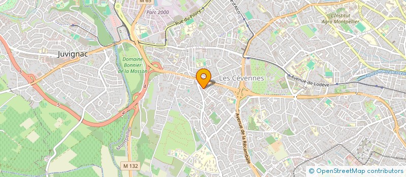 localisation de l'entreprise SCI JPF IMMOBILIER à MONTPELLIER