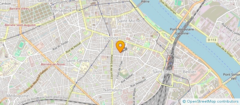 localisation de l'entreprise SCI JPF OCEAN  BORDEAUX