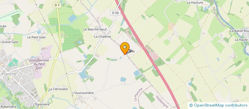 localisation de l'entreprise SCI JPFFC VINET  LA PLANCHE