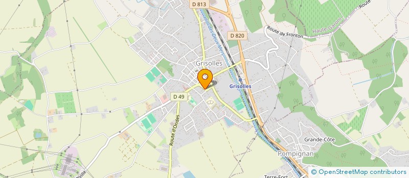 localisation de l'entreprise SCI JPFI  GRISOLLES