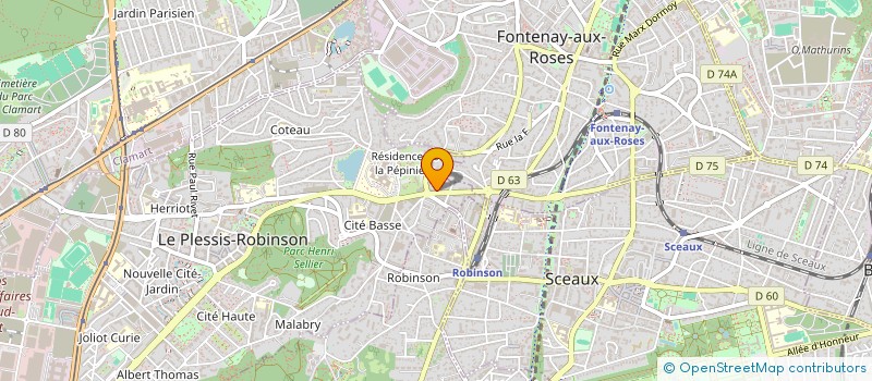 localisation de l'entreprise SCI JPG 3 A à LE PLESSIS-ROBINSON