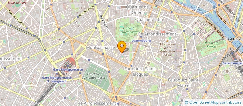 localisation de l'entreprise SCI JPG  PARIS