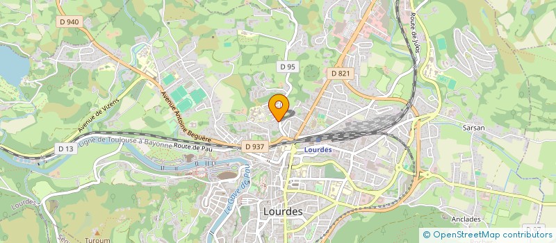 localisation de l'entreprise SCI JPH  LOURDES