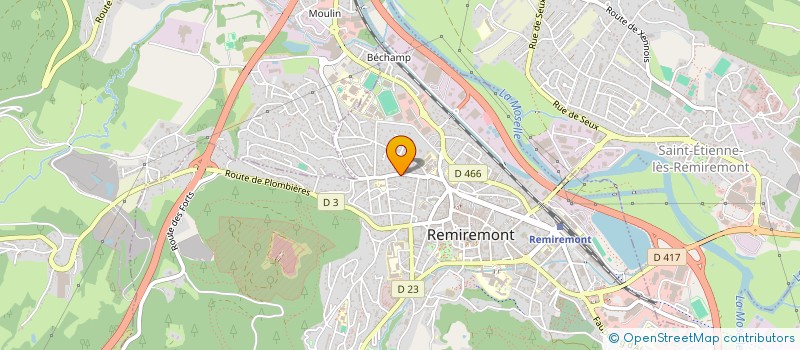 localisation de l'entreprise SCI JPIG  REMIREMONT