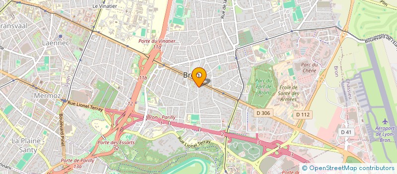 localisation de l'entreprise SCI JPJ  BRON