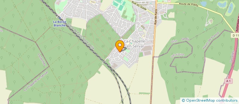 localisation de l'entreprise SCI JPJ  LA CHAPELLE-EN-SERVAL