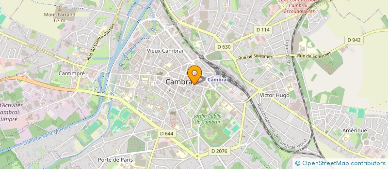 localisation de l'entreprise SCI JPJF  CAMBRAI