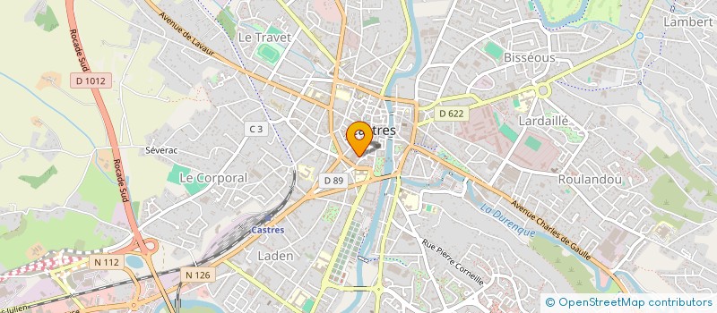 localisation de l'entreprise SCI JPJR  CASTRES