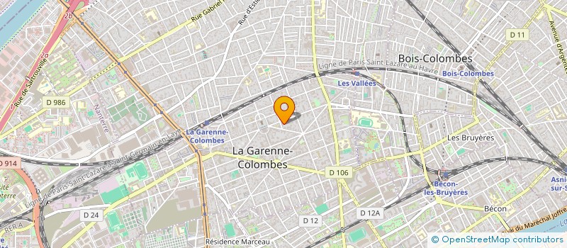 localisation de l'entreprise SCI JPL à LA GARENNE-COLOMBES