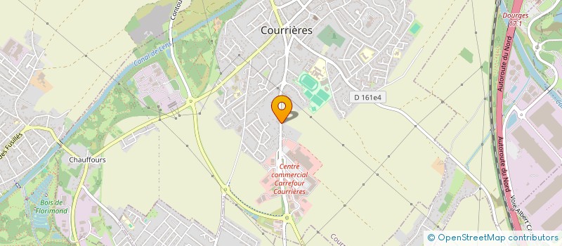 localisation de l'entreprise SCI JPL DEVELOPPEMENT  COURRIERES