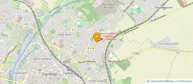 localisation de l'entreprise SCI JPL IMMOBILIER  CAMBRAI