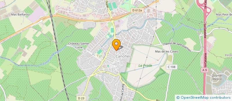 localisation de l'entreprise SCI JPL MARCELLIN  CANOHES