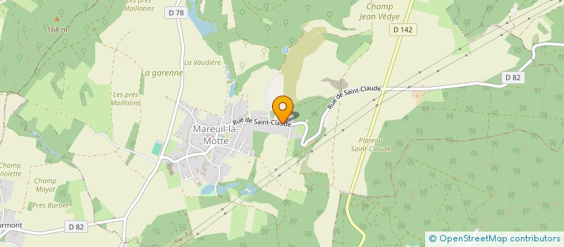 localisation de l'entreprise SCI JPLB  MAREUIL-LA-MOTTE