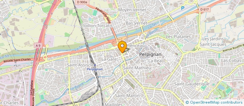 localisation de l'entreprise SCI JPLP  PERPIGNAN
