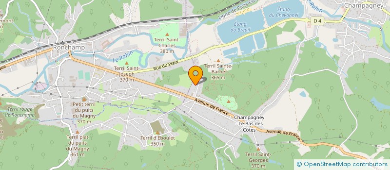 localisation de l'entreprise SCI JPLV  CHAMPAGNEY