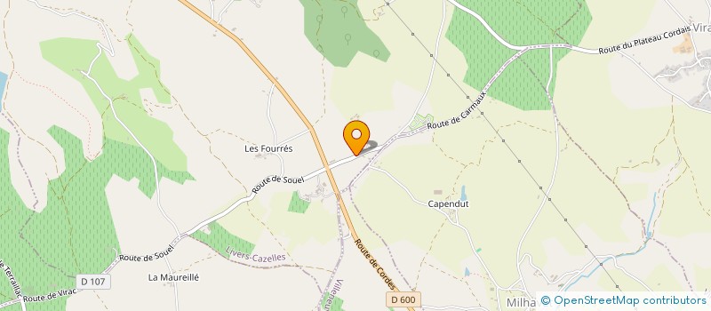 localisation de l'entreprise SCI JPM  LIVERS-CAZELLES