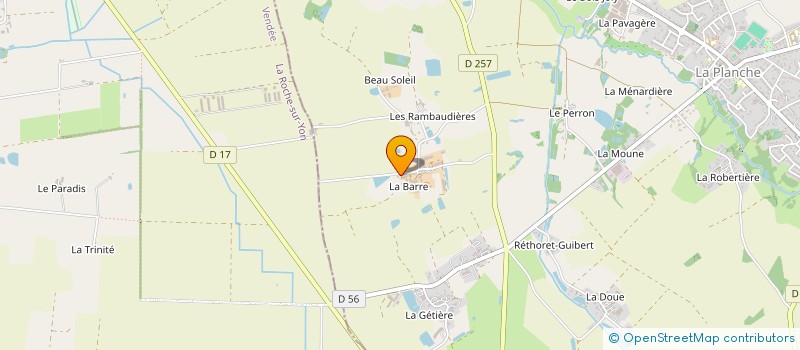 localisation de l'entreprise SCI JPM IMMO  PLANCHE (LA)