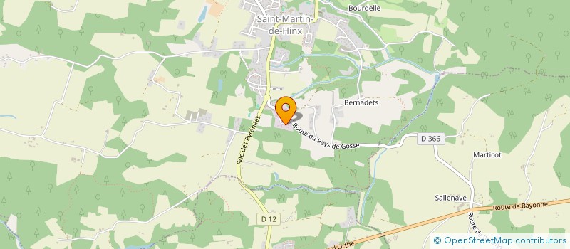 localisation de l'entreprise SCI JPMA HINX  SAINT-MARTIN-DE-HINX