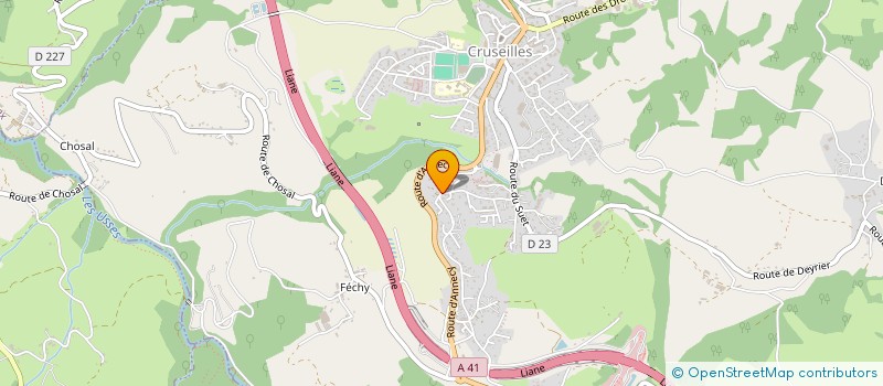 localisation de l'entreprise SCI JPMC  CRUSEILLES