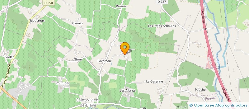 localisation de l'entreprise SCI JPMD  SAINT-VIVIEN-DE-BLAYE