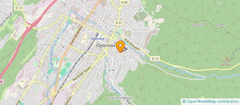 localisation de l'entreprise SCI JPMG IMMOBILIER à OYONNAX