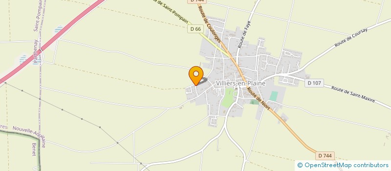 localisation de l'entreprise SCI JPMJA  VILLIERS-EN-PLAINE