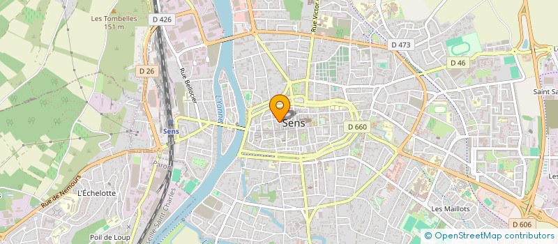 localisation de l'entreprise SCI JPMP à SENS