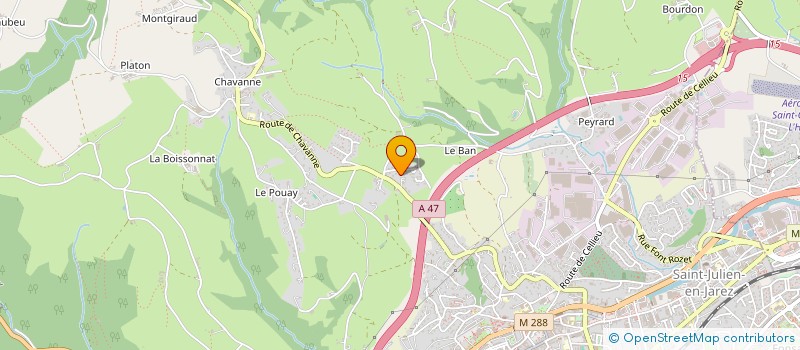 localisation de l'entreprise SCI JPMT VENTENAC  SAINT-CHAMOND