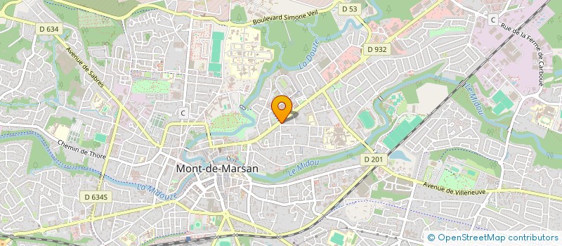 localisation de l'entreprise SCI JPN  MONT-DE-MARSAN