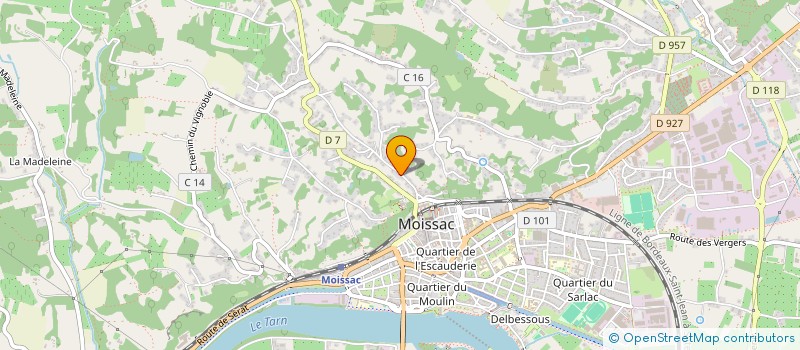 localisation de l'entreprise SCI JPN  MOISSAC