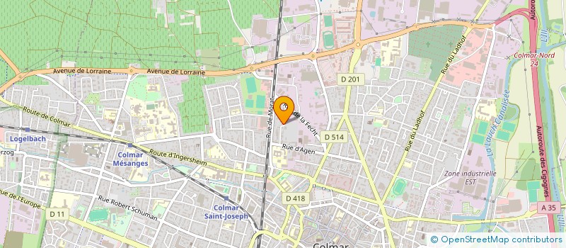 localisation de l'entreprise SCI JPNEJ  COLMAR