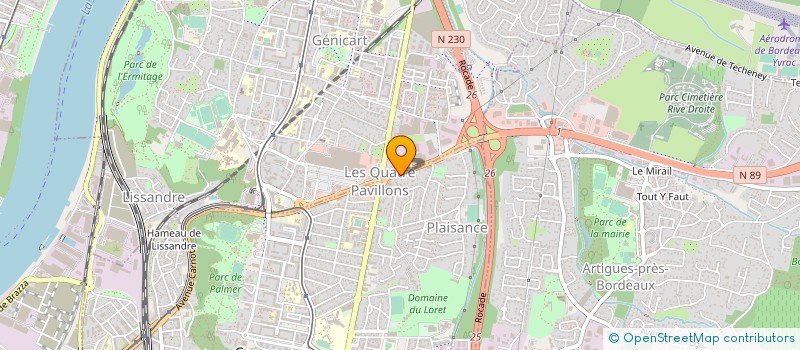 localisation de l'entreprise SCI JPNN  CENON