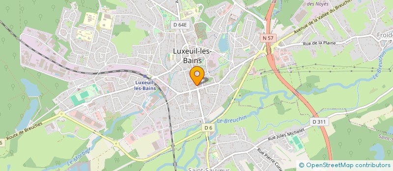 localisation de l'entreprise SCI JPO IMMOBILIER à LUXEUIL-LES-BAINS