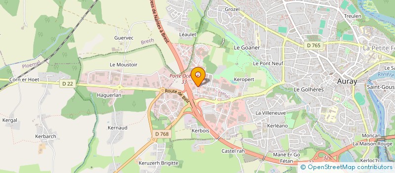 localisation de l'entreprise SCI JPP 1 à AURAY