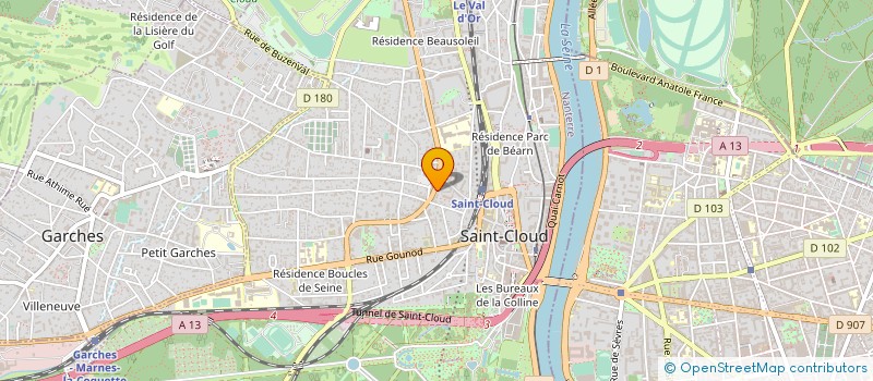 localisation de l'entreprise SCI JPP à SAINT-CLOUD