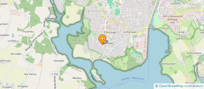 localisation de l'entreprise SCI JPR DU CHAPEAU ROUGE à VANNES