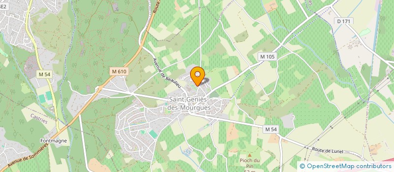 localisation de l'entreprise SCI JPS  SAINT-GENIES-DES-MOURGUES