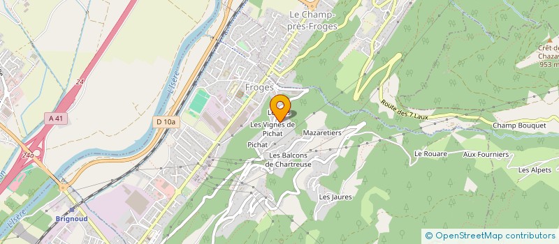 localisation de l'entreprise SCI JPS  FROGES