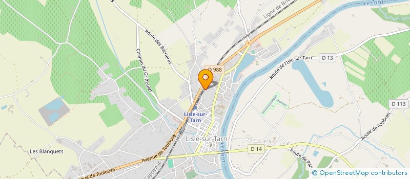 localisation de l'entreprise SCI JPS  LISLE-SUR-TARN