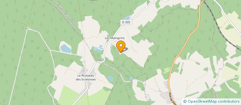 localisation de l'entreprise SCI JPS  AILLEVILLERS-ET-LYAUMONT