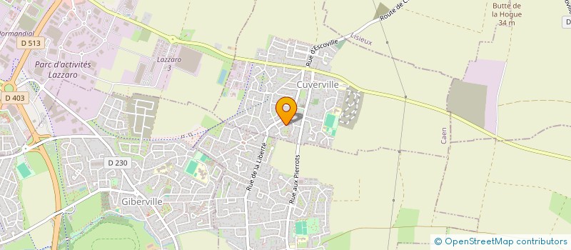 localisation de l'entreprise SCI JPS  CUVERVILLE